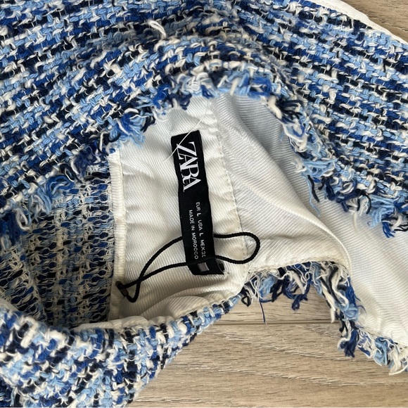 ZARA Textured Pinafore Dress - Picture 4 of 5